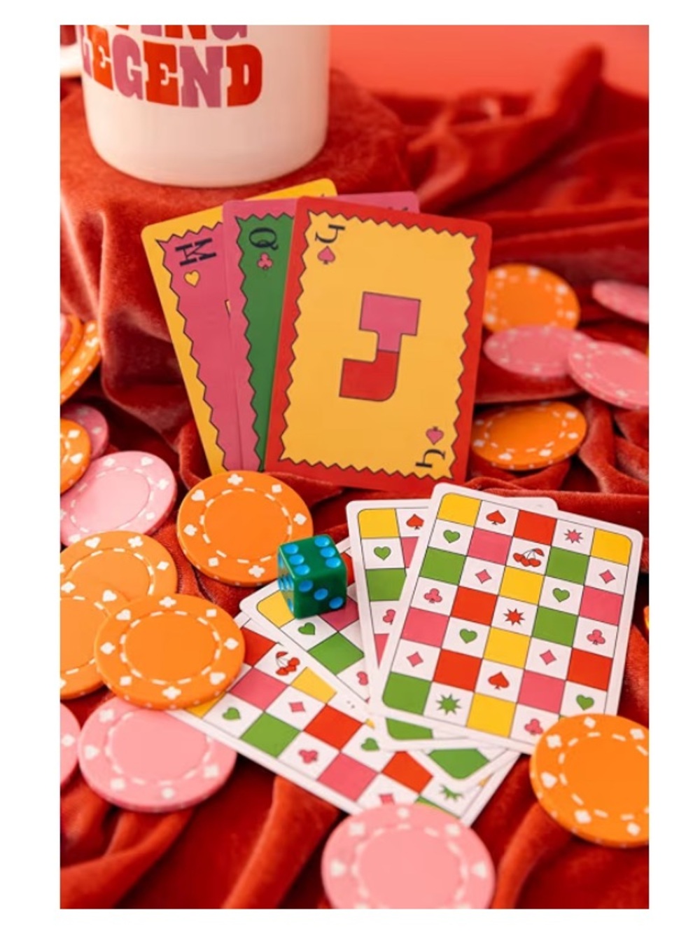 ban.do Game On! Waterproof Playing Cards - Colorful Checker